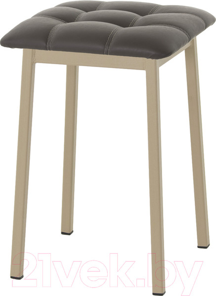 Изображение товара Табурет AMC Comfort 7К10.8 (кожзам серо-коричневый/капучино)