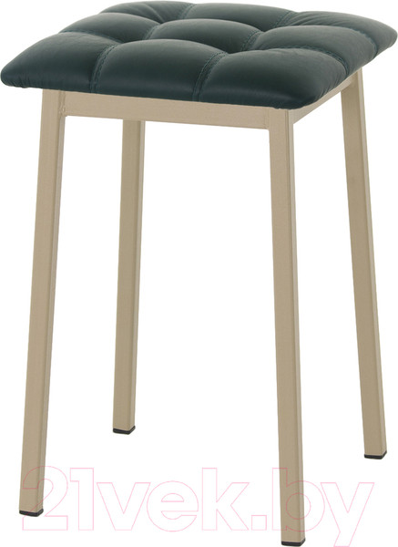 Изображение товара Табурет AMC Comfort 7К10.9 (кожзам зеленый/капучино)