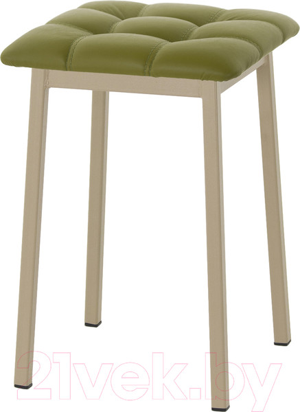 Изображение товара Табурет AMC Comfort 7К10.11 (кожзам оливковый/капучино)