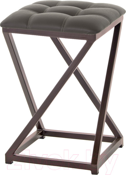 Изображение товара Табурет AMC Comfort 8К2.8 (кожзам серо-коричневый/коричневый)