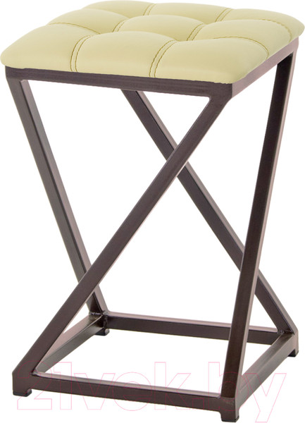 Изображение товара Табурет AMC Comfort 8К2.15 (кожзам светло-желтый/коричневый)