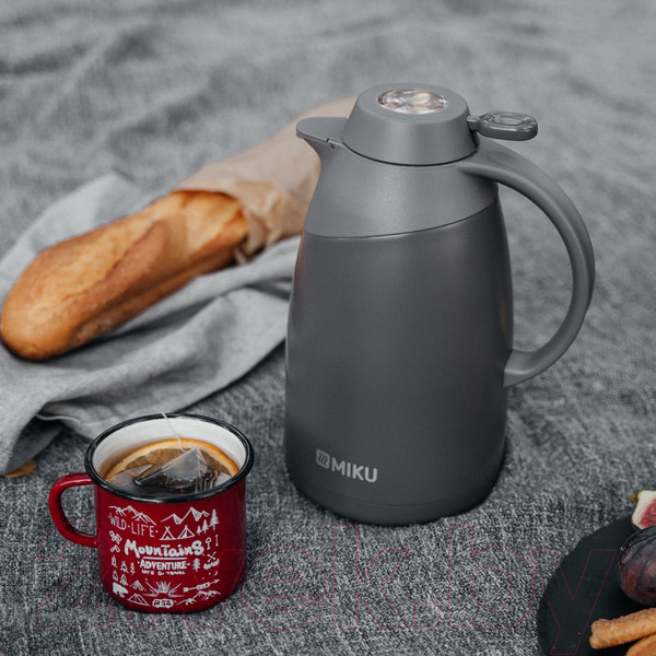 Изображение товара Термос-кувшин Miku TH-JG-1500G (1.5л, серый)