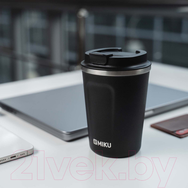 Изображение товара Термокружка Miku TH-MG-380B (380мл, черный)
