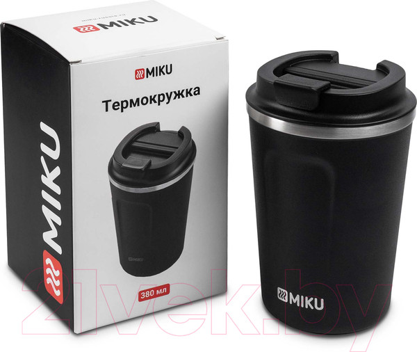 Изображение товара Термокружка Miku TH-MG-380B (380мл, черный)