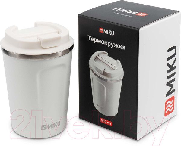 Изображение товара Термокружка Miku TH-MG-380W (380мл, белый)