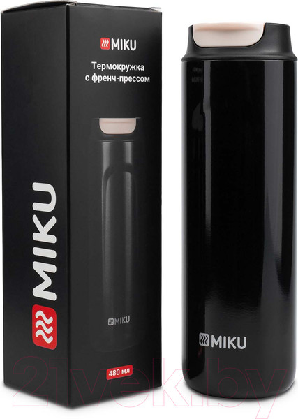 Изображение товара Термокружка Miku TH-MGFP-480B (480мл, черный)