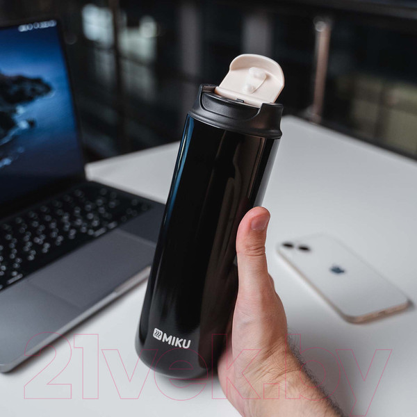 Изображение товара Термокружка Miku TH-MGFP-480B (480мл, черный)