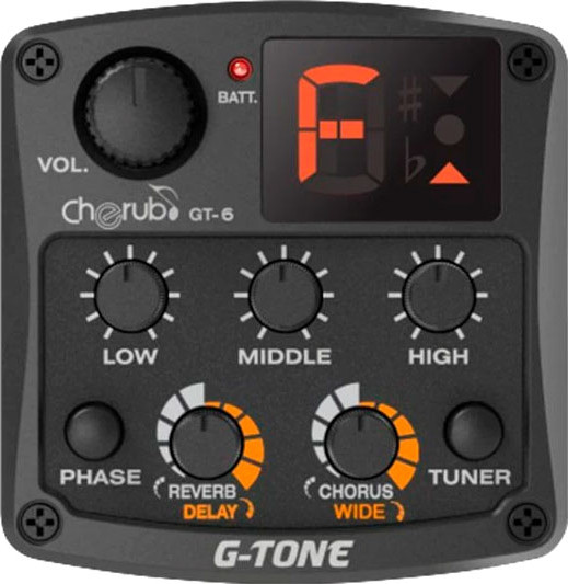 Изображение товара Предусилитель для звукоснимателя Cherub GT-6 (с тюнером и эффектами)