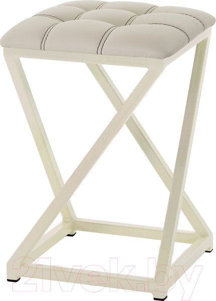 Изображение товара Табурет AMC Comfort 8К3.3 (кожзам бежевый/слоновая кость)