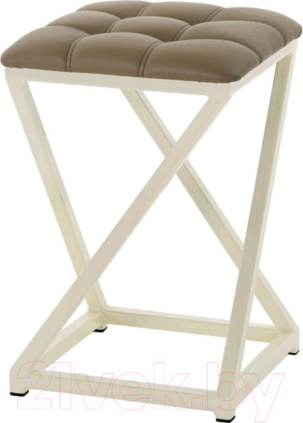 Изображение товара Табурет AMC Comfort 8К3.4 (кожзам какао/слоновая кость)