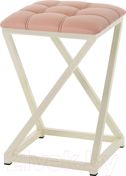 Изображение товара Табурет AMC Comfort 8К3.7 (кожзам коралл/слоновая кость)