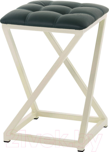 Изображение товара Табурет AMC Comfort 8К3.9 (кожзам зеленый/слоновая кость)