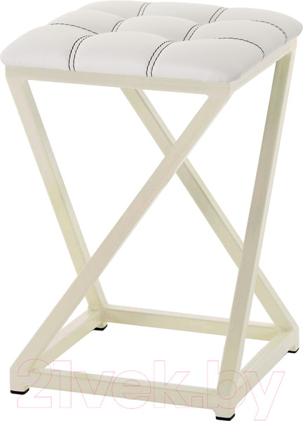 Изображение товара Табурет AMC Comfort 8К3.12 (кожзам белый/слоновая кость)
