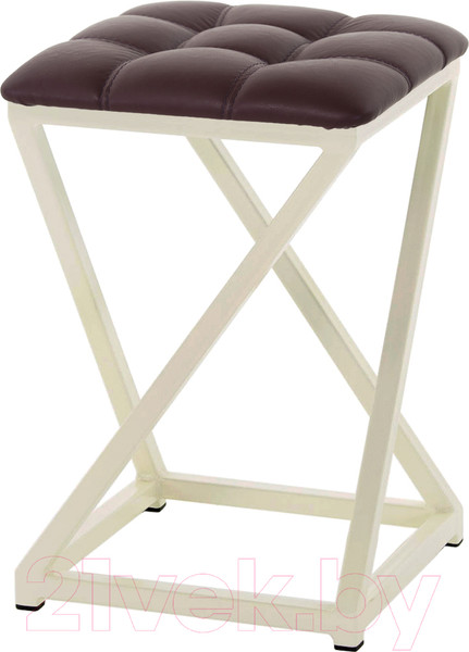 Изображение товара Табурет AMC Comfort 8К3.14 (кожзам бордо/слоновая кость)