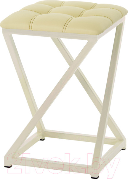 Изображение товара Табурет AMC Comfort 8К3.15 (кожзам светло-желтый/слоновая кость)
