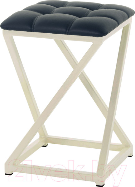 Изображение товара Табурет AMC Comfort 8К3.16 (кожзам антрацит/слоновая кость)