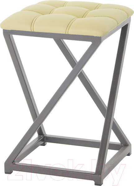 Изображение товара Табурет AMC Comfort 8К4.15 (кожзам светло-желтый/графит)
