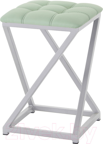 Изображение товара Табурет AMC Comfort 8К5.10 (кожзам мятный/серебристый)