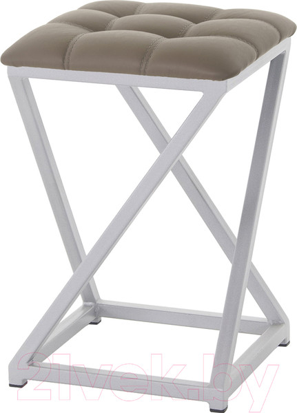 Изображение товара Табурет AMC Comfort 8К5.17 (кожзам капучино/серебристый)