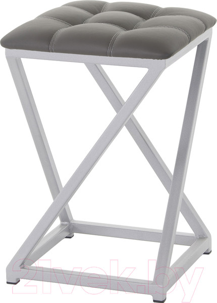 Изображение товара Табурет AMC Comfort 8К5.5 (кожзам графит/серебристый)