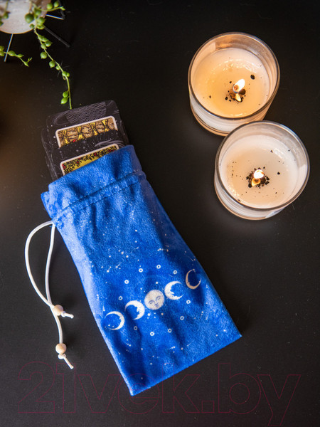 Изображение товара Мешочек для гадальных карт Gothic Kotik Production Для таро, рун. Триединая Луна