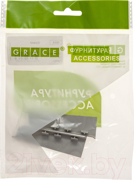 Изображение товара Заглушка для плинтуса Grace Q04 Дуб металлик (2шт)