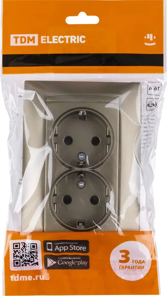 Изображение товара Розетка TDM Лама SQ1815-0713 (бронза)