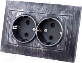 Изображение товара Розетка TDM Лама SQ1815-0654 (серебристый)