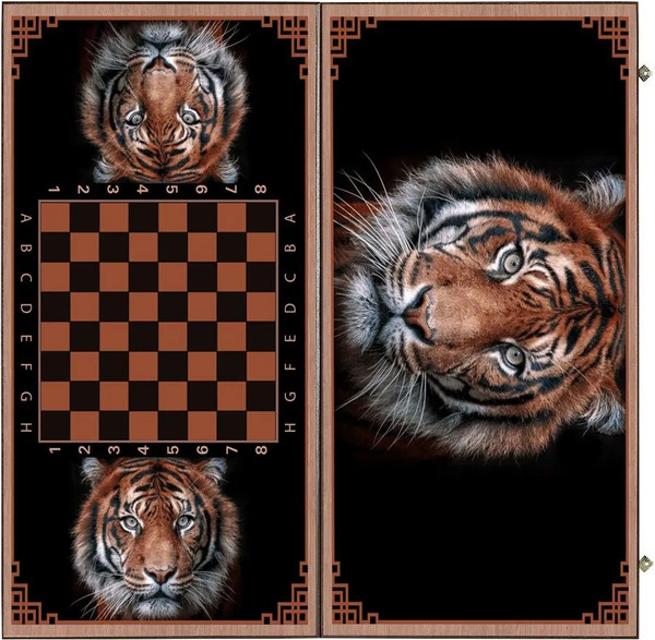 Изображение товара Набор настольных игр Partida Сирия. Тигр большие. Нарды, шашки / rastiger60