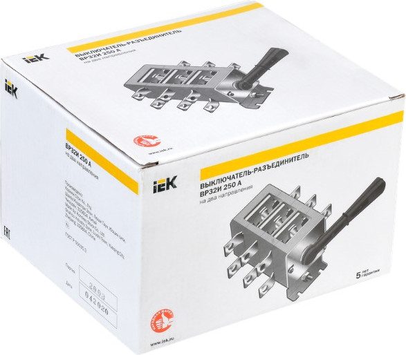 Изображение товара Выключатель-разъединитель IEK ВР32И-35А70220 250А / SRK01-200-250