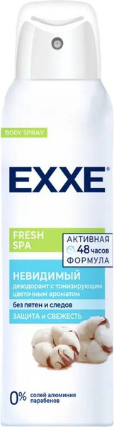 Изображение товара Дезодорант-спрей Exxe Fresh SPA Невидимый (150мл)