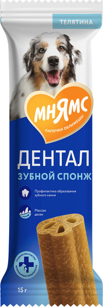Изображение товара Лакомство для собак Мнямс Dental Зубные спонжи / 170623 (15г)