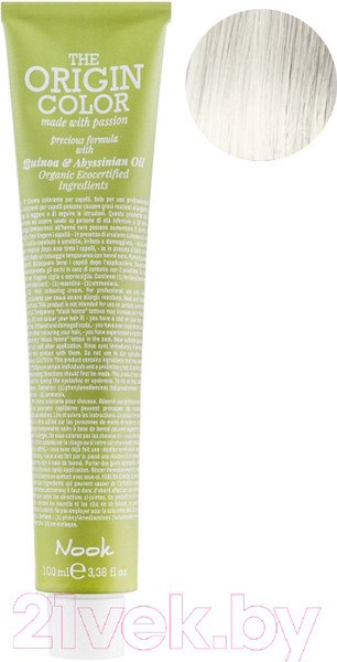 Изображение товара Крем-краска для волос Nook The Origin Color Permanent Colouring Cream 000 (100мл, Lightening Booster)