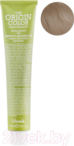 Изображение товара Крем-краска для волос Nook The Origin Color Permanent Colouring Cream 10.1 (100мл, Blonde Platinum Ash)
