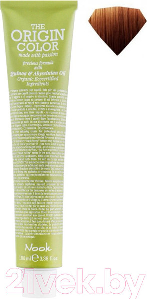 Изображение товара Крем-краска для волос Nook The Origin Color Permanent Colouring Cream 7.43 (100мл, Blonde Copper Gold)
