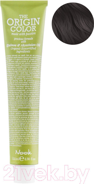 Изображение товара Крем-краска для волос Nook The Origin Color Permanent Colouring Cream 8.11 (100мл, Light Blonde Intense Ash)