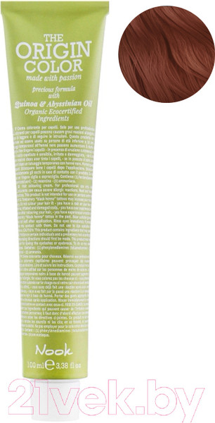 Изображение товара Крем-краска для волос Nook The Origin Color Permanent Colouring Cream 8.43 (100мл, Light Blonde Copper Gold)