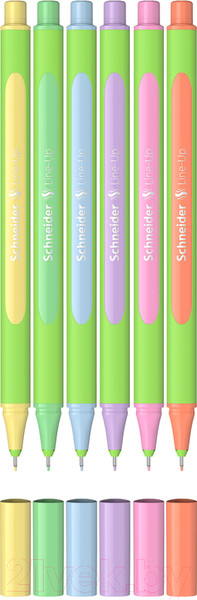 Изображение товара Набор капиллярных ручек Schneider Line-Up Pastel / 191085 (6цв)