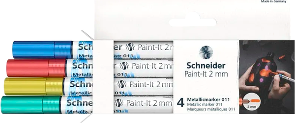 Изображение товара Набор маркеров Schneider Paint-It 011 / ML01111502 (4цв)