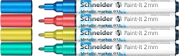Изображение товара Набор маркеров Schneider Paint-It 011 / ML01111502 (4цв)