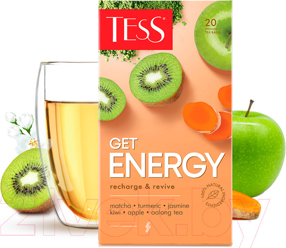 Изображение товара Чай пакетированный Tess Get Energy Оолонг с добавками (20пак)