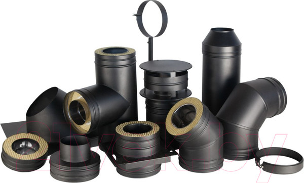 Изображение товара Площадка монтажная для дымохода КПД ф150x230/150x230 (черный)