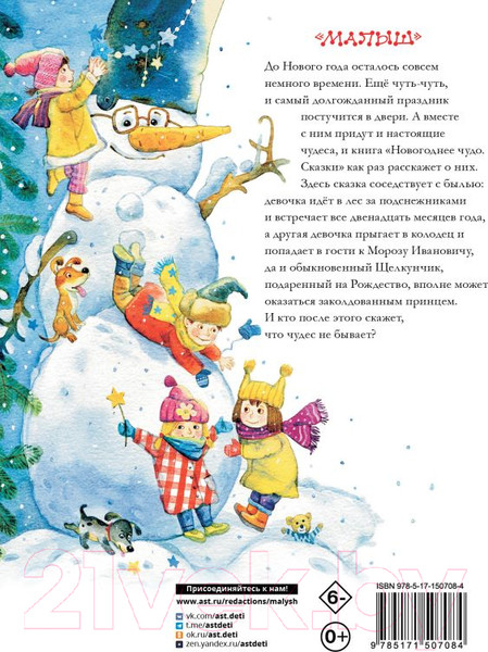 Изображение товара Книга АСТ Новогоднее чудо. Сказки (Одоевский В. и другие)