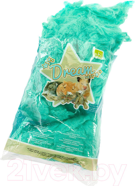 Изображение товара Наполнитель для грызунов EBI Гнездо для хомяков из ваты / 537/133903 (зеленый)