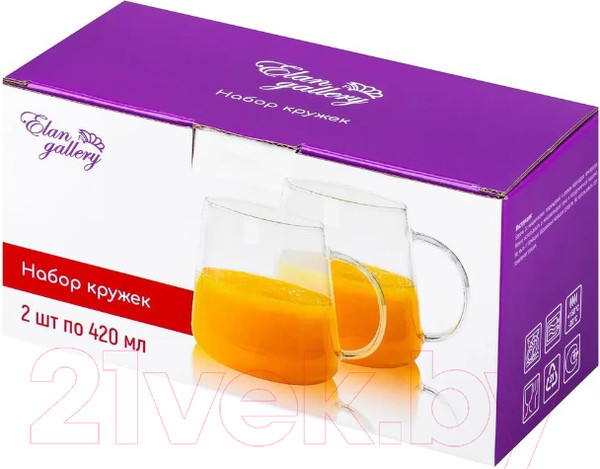 Изображение товара Набор кружек Elan Gallery Crystal Glass / 360131