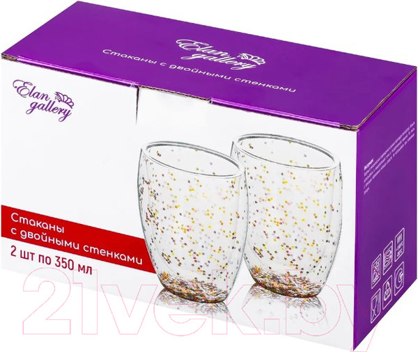 Изображение товара Набор стаканов для горячих напитков Elan Gallery Crystal Glass / 360140