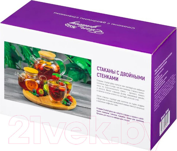 Изображение товара Набор стаканов для горячих напитков Elan Gallery Crystal Glass / 360140