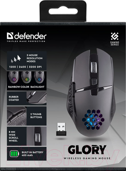 Изображение товара Мышь Defender Glory GM-514 / 52514 (черный)