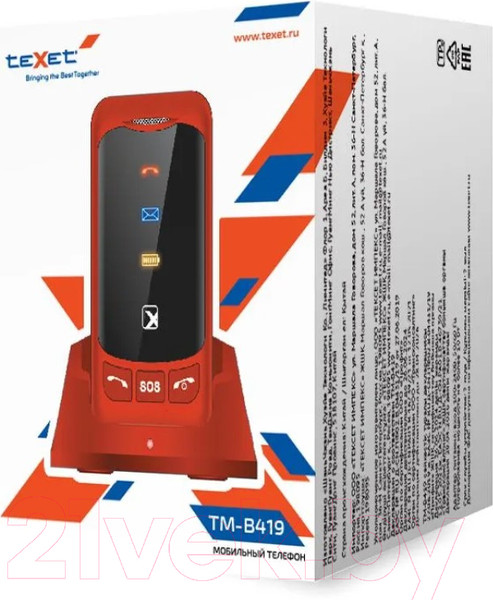 Изображение товара Мобильный телефон Texet TM-B419 (синий)