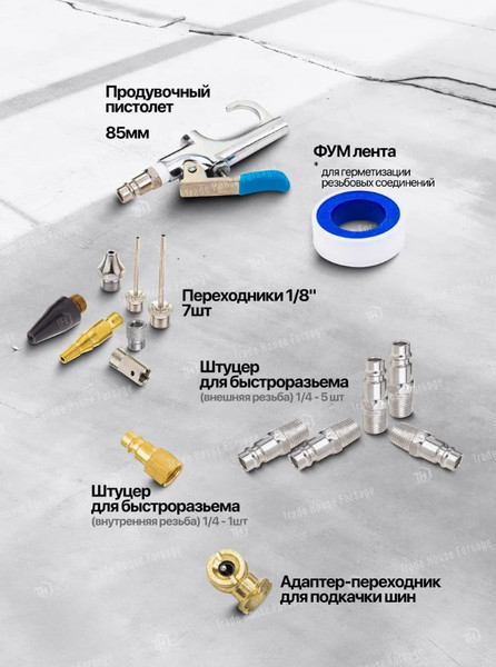 Изображение товара Набор пневмоинструмента Forsage F-RP7871-71 (50353)